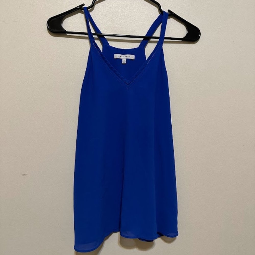 Naked Zebra blue tank top women's small